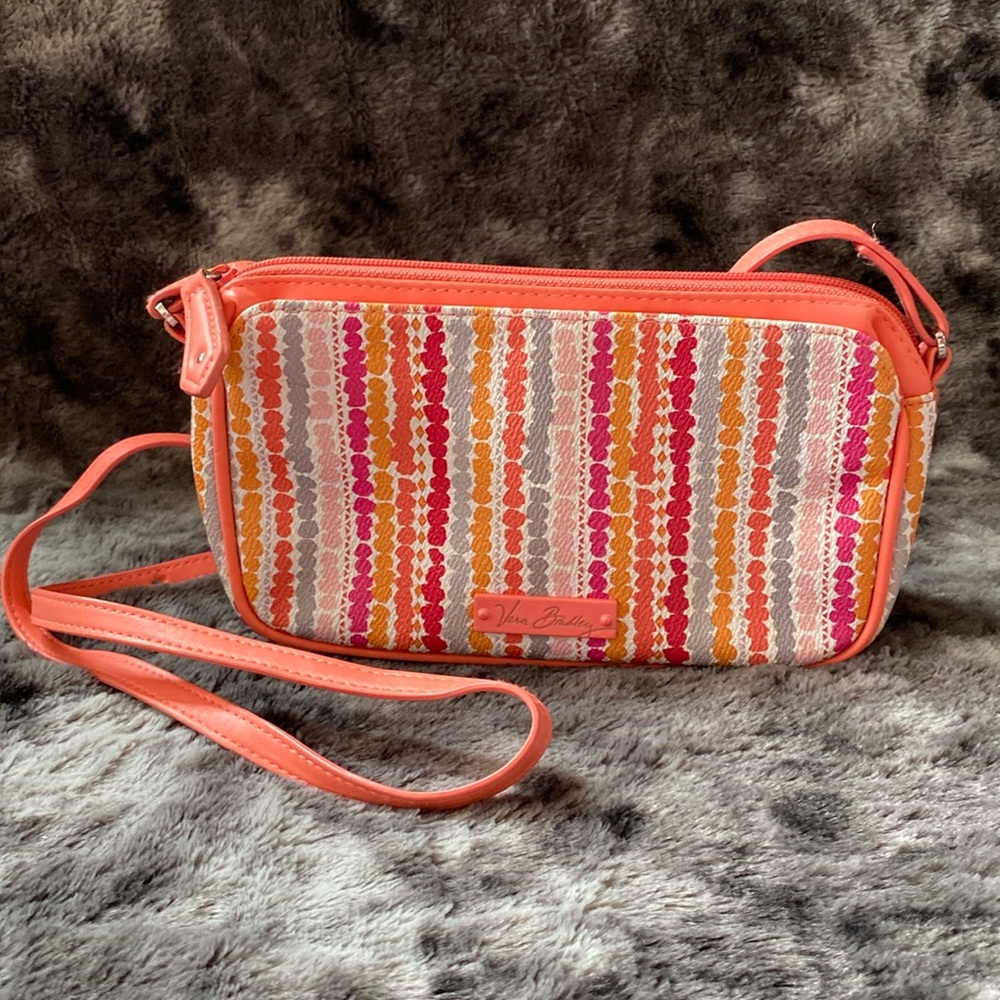Vera Bradley Confetti Stripes Mini Crossbody Purse